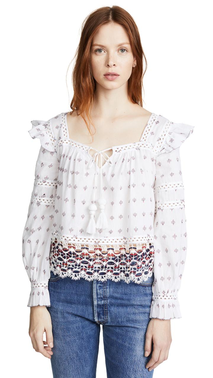Sea Colette Embroidered Top
