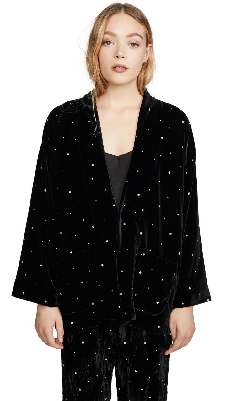 Forte Forte Glitter Velvet Kimono Jacket