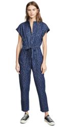 La Vie Rebecca Taylor Sleeveless Faunce Denim Jumpsuit