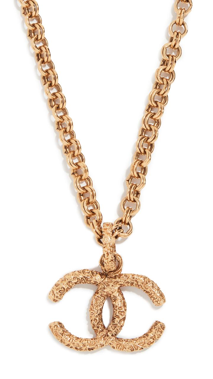 What Goes Around Comes Around Chanel Rough Chain Necklace