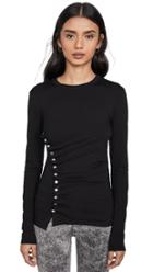 Paco Rabanne Black Long Sleeve Top