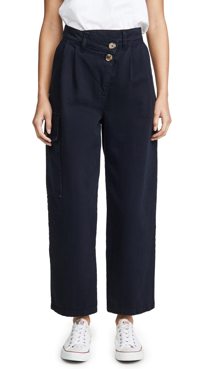 Nobody Denim Angled Pleat Pants