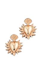 Oscar De La Renta Sacred Heart Earrings