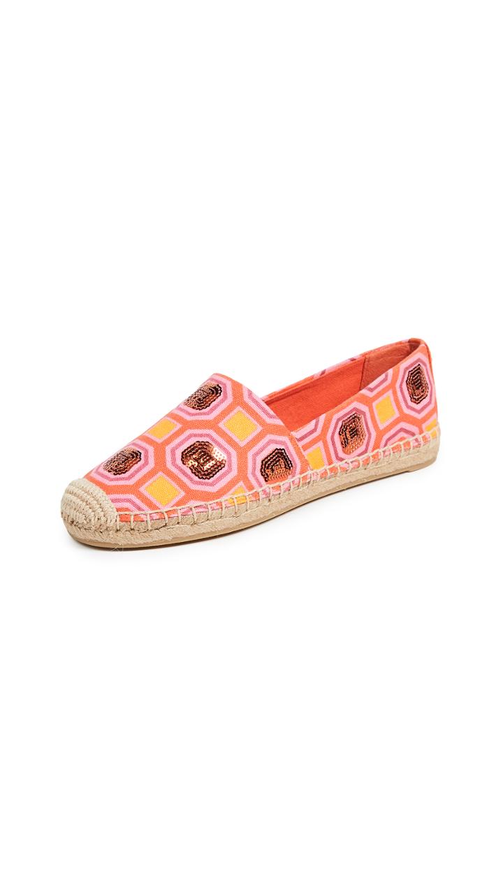 Tory Burch Cecily Embellished Espadrilles