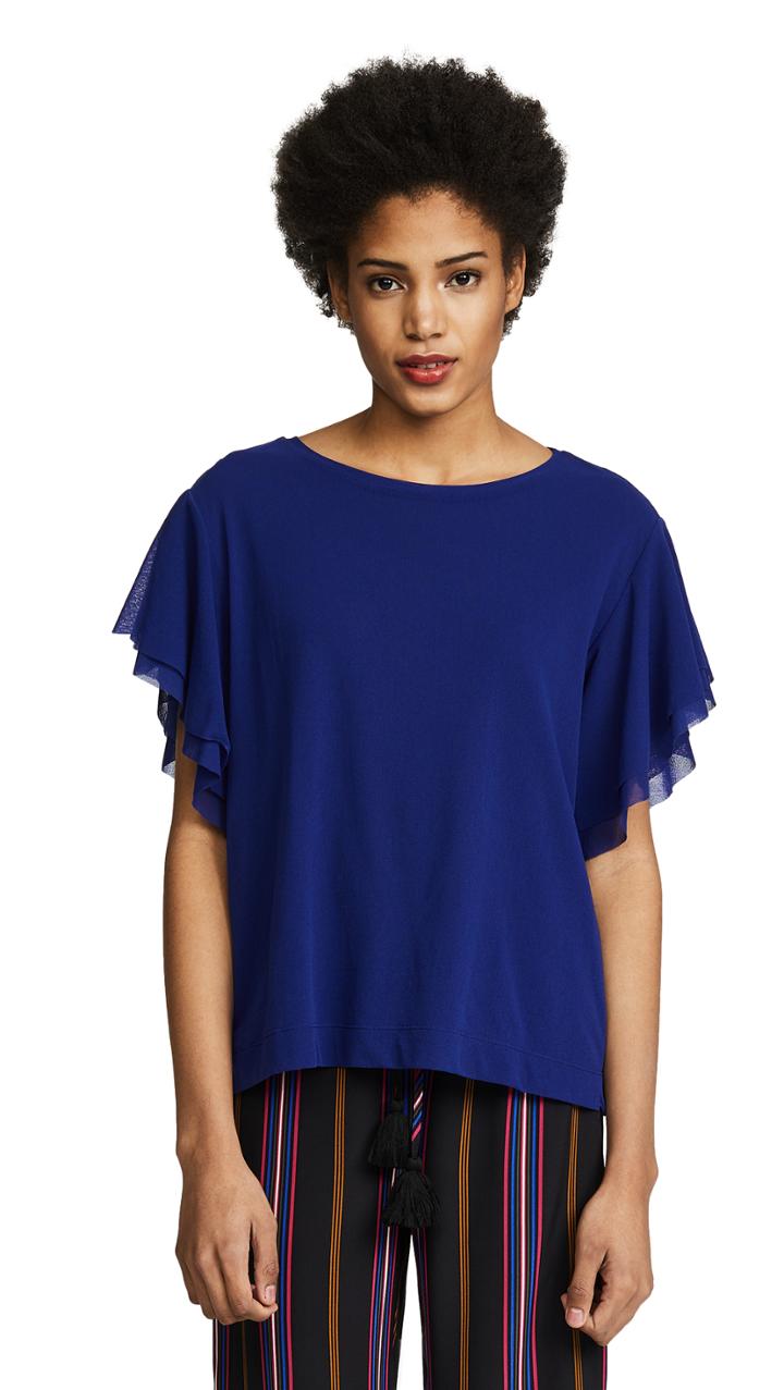 Fuzzi Flutter Sleeve Top