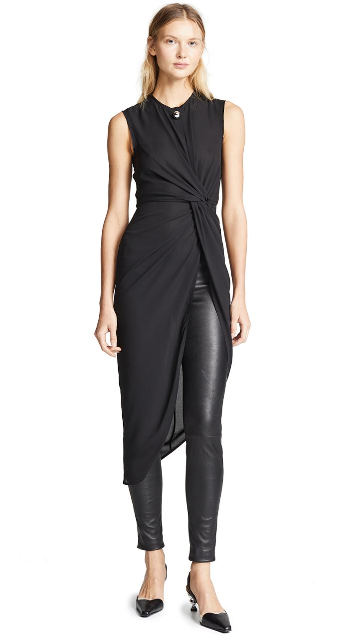 Yigal Azrouel Knotted Front Tunic Top