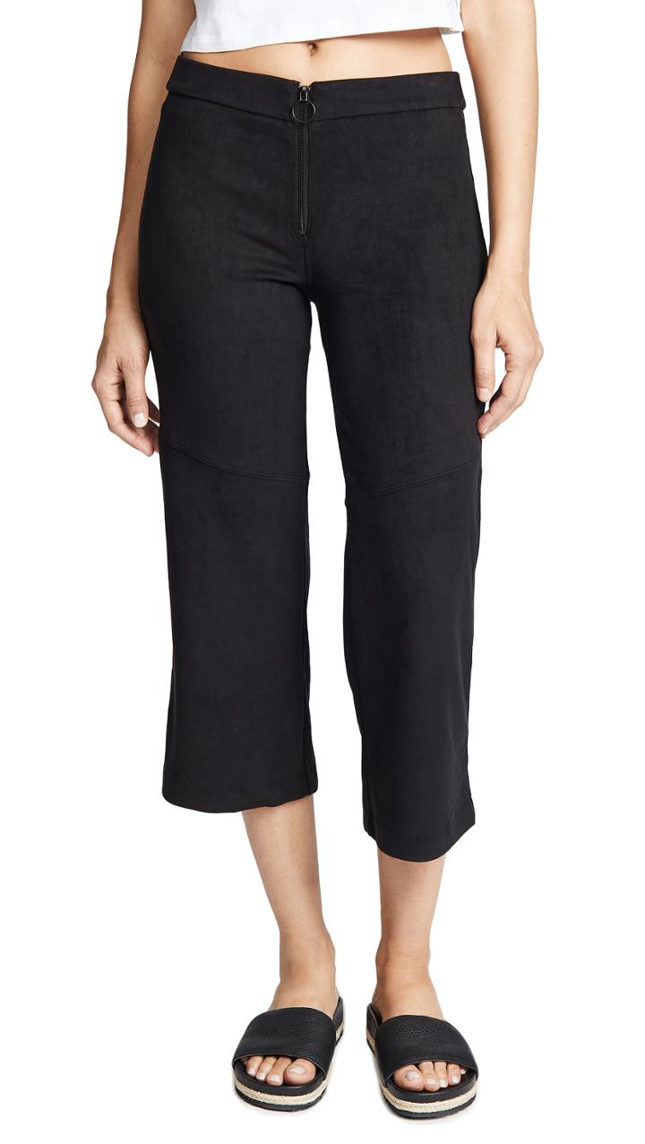 David Lerner Micro Suede Varick Skimmer Pants