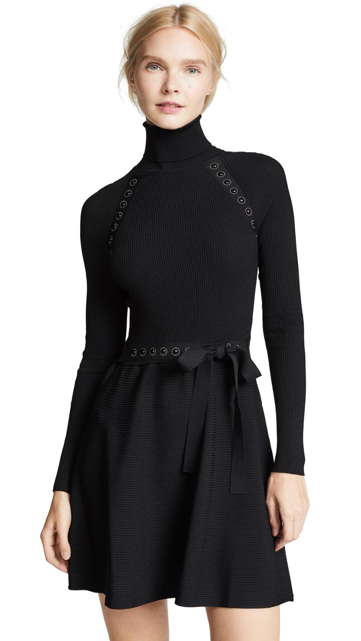 Red Valentino Turtleneck Dress