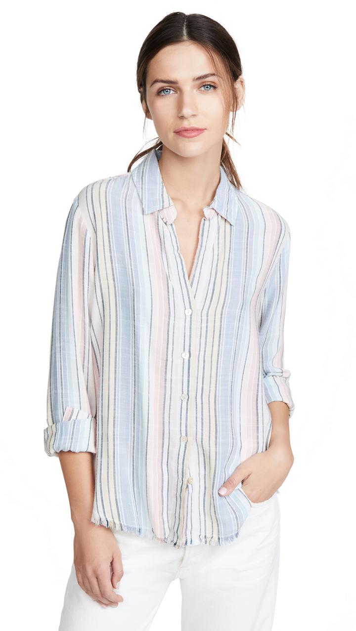 Bella Dahl Fray Hem Button Down