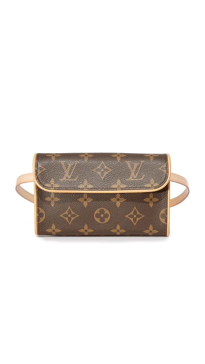 What Goes Around Comes Around Louis Vuitton Mono Pouchette Florentine Belt Bag Previously Owned 