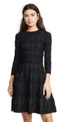 Yigal Azrouel Houndstooth Fit And Flare Dress