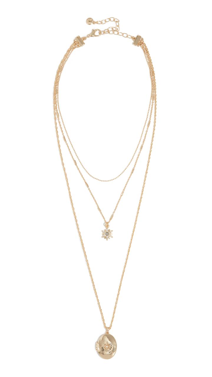 Baublebar Star And Locket Layered Necklace