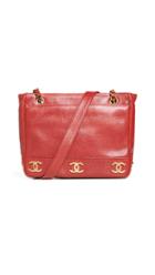 What Goes Around Comes Around Chanel Red Caviar 3 Cc Medium Tote