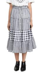 The Great The Button Up Tier Skirt