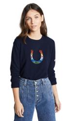Bella Freud Horseshoe Rainbow Cashmere Sweater