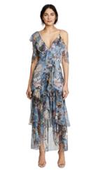 Nicholas Arielle Floral Wrap Maxi Dress