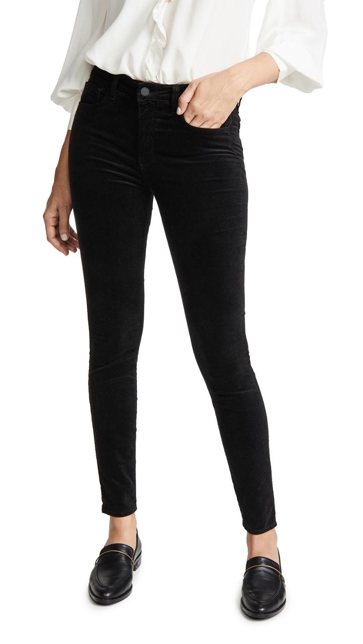 L Agence Marguerite Velvet Jeans