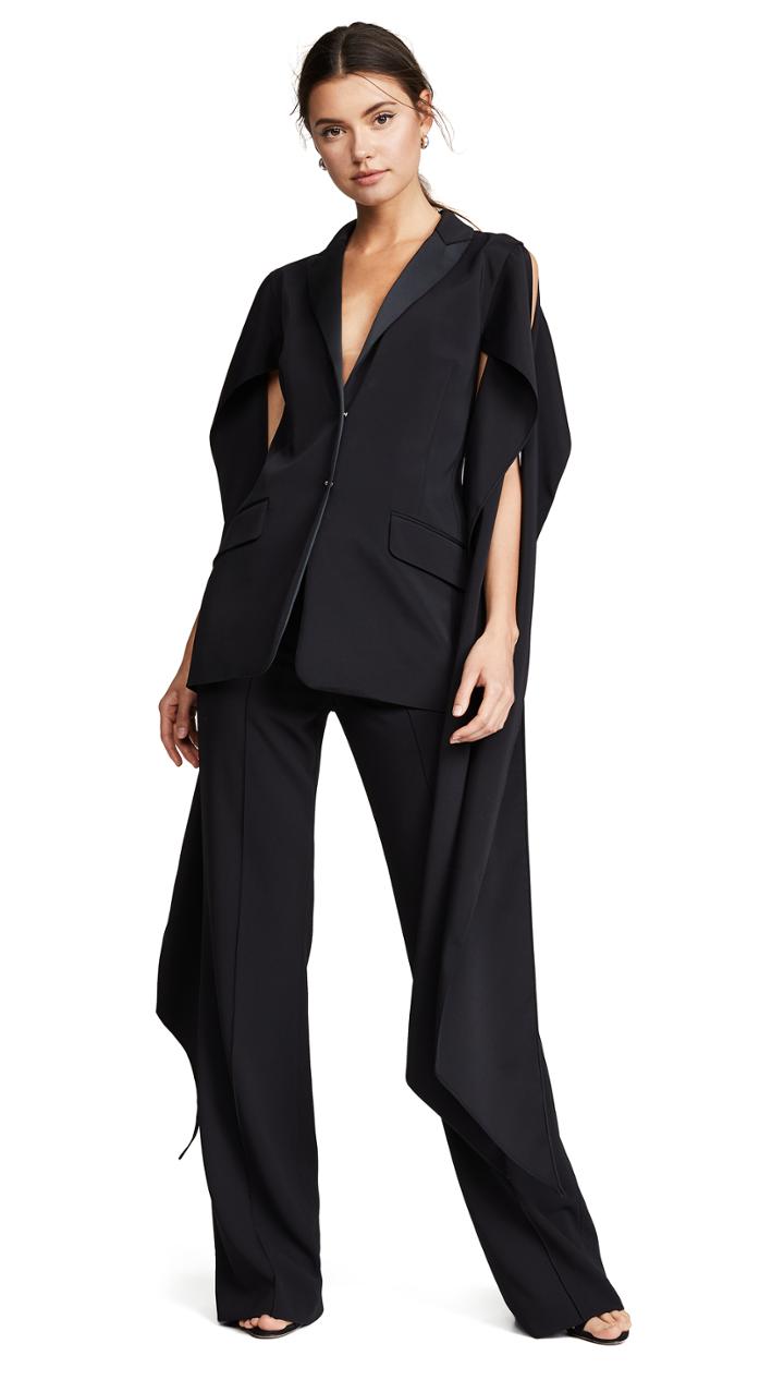 Esteban Cortazar Draped Sleeve Tuxedo Jacket