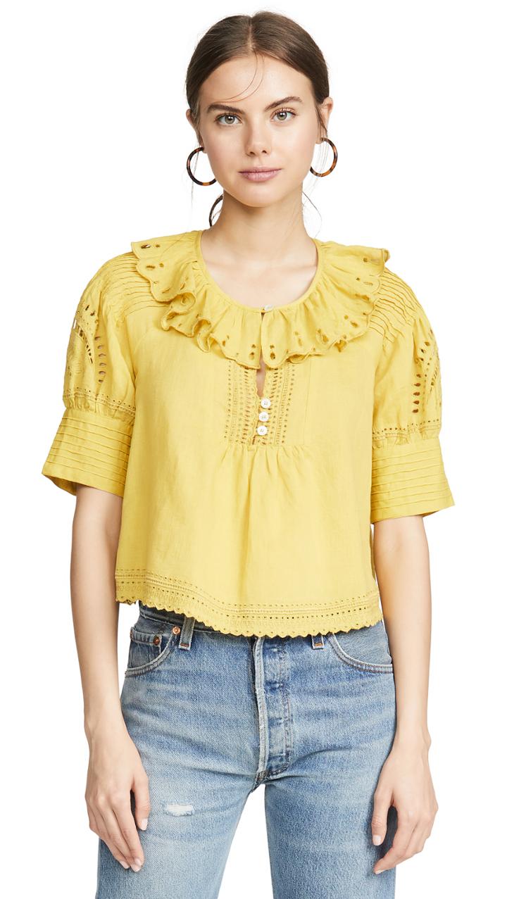 Sea Agatha Peasant Top
