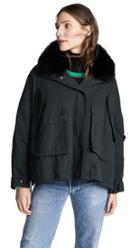 Army By Yves Salomon Cotton Cropped Parka