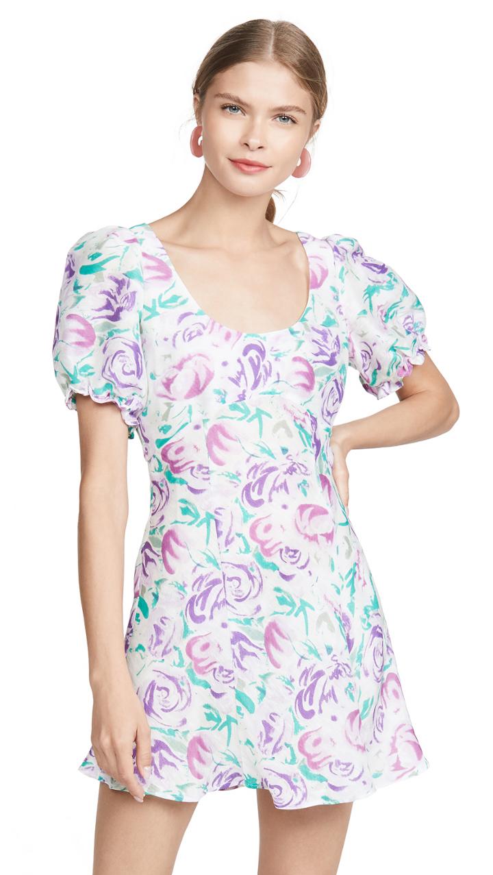 Rixo Morgan Linen Dress