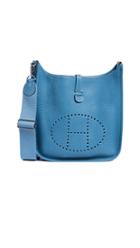 What Goes Around Comes Around Hermes Blue Togo Evelyne Iii Pm Bag