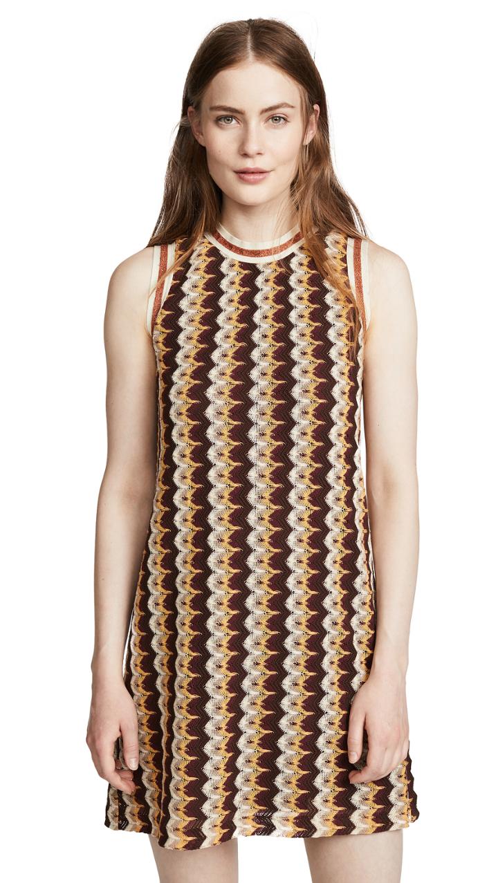 Anna Sui Zigzag Mini Dress