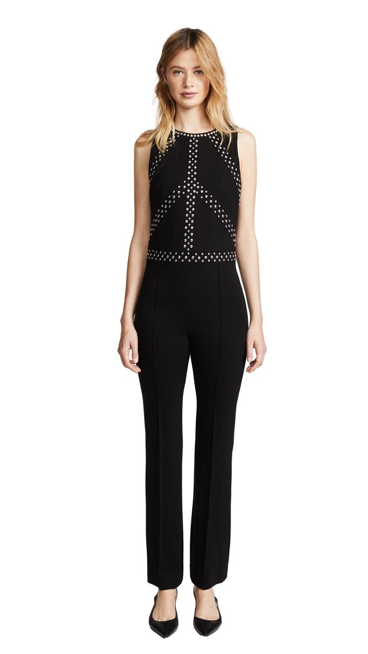 L Agence Paz Studded Jumpsuit