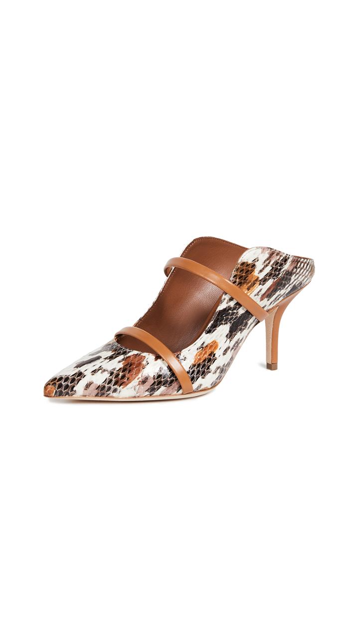 Malone Souliers Maureen 70 Snakeskin Mules
