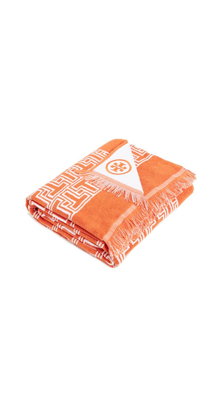 Tory Burch T Tile Beach Towel