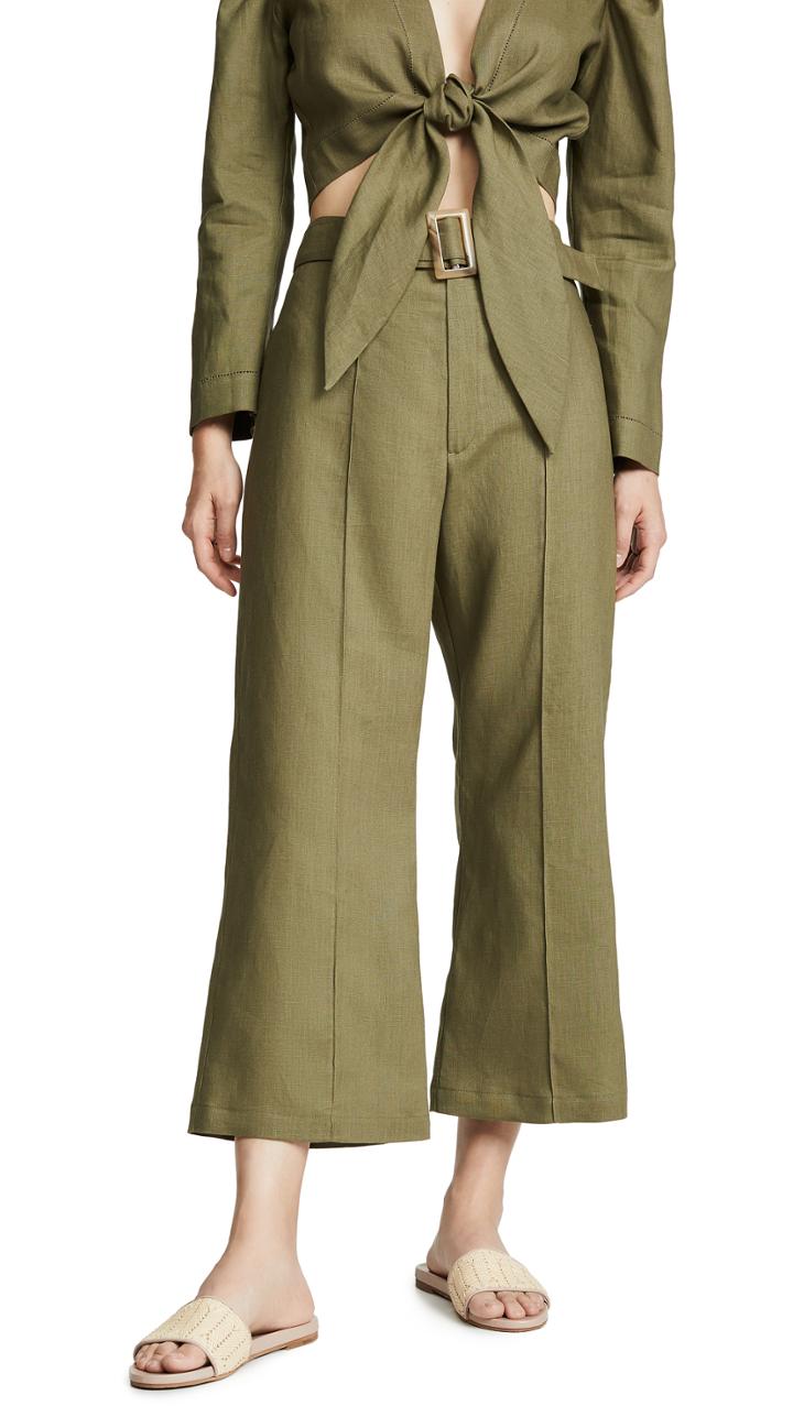 Lisa Marie Fernandez Belted Pants