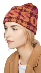 Missoni Plaid Beanie With Branding