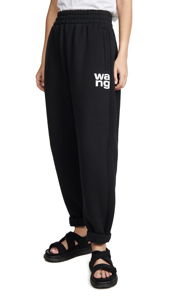 Alexanderwang T Dense Fleece Pants With Puffpaint Print Detail