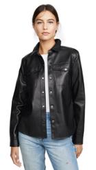 Bb Dakota Way Out West Vegan Leather Shirt Jacket