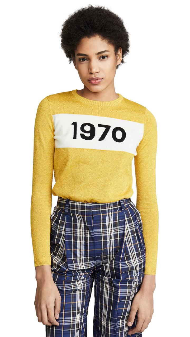 Bella Freud 1970 Sparkle Crew Sweater