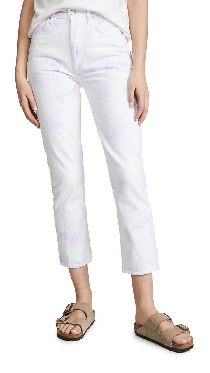 Citizens Of Humanity Charlotte Crop Tie Dye Jeans
