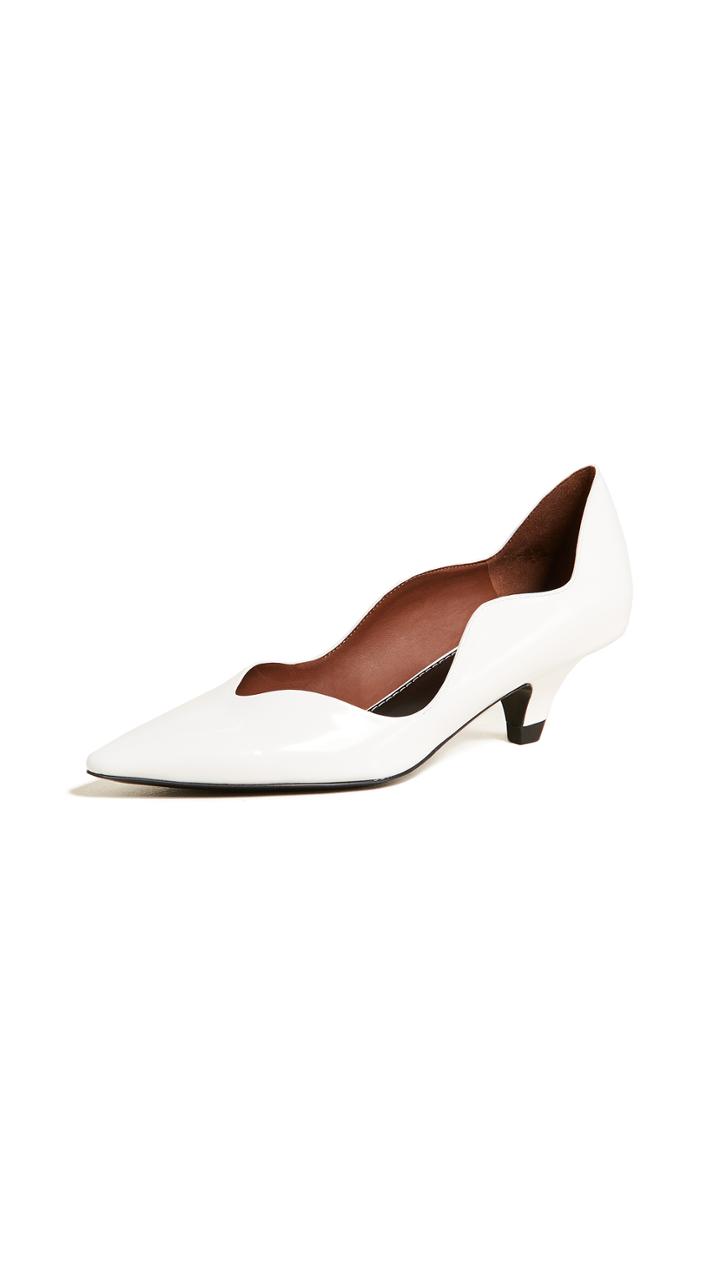 Proenza Schouler Kitten Heel Wavy Pumps