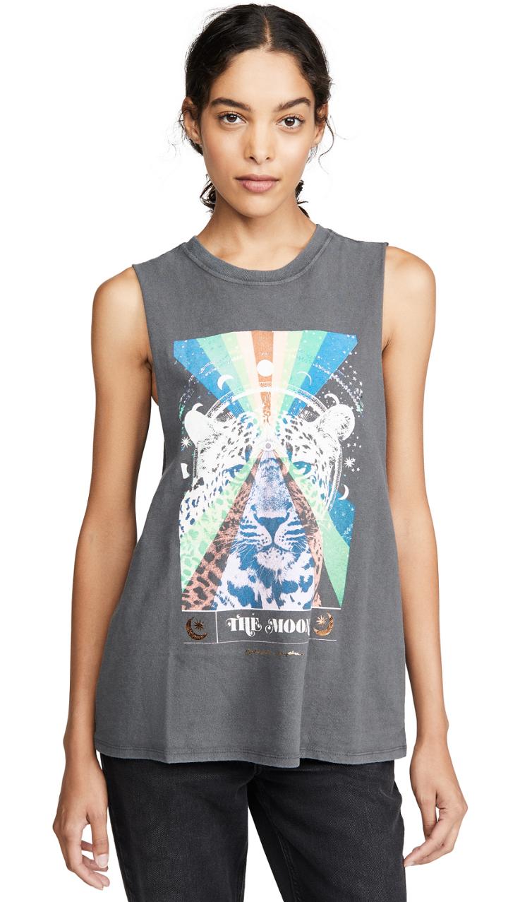 Spiritual Gangster The Moon Cut Off Band Tank
