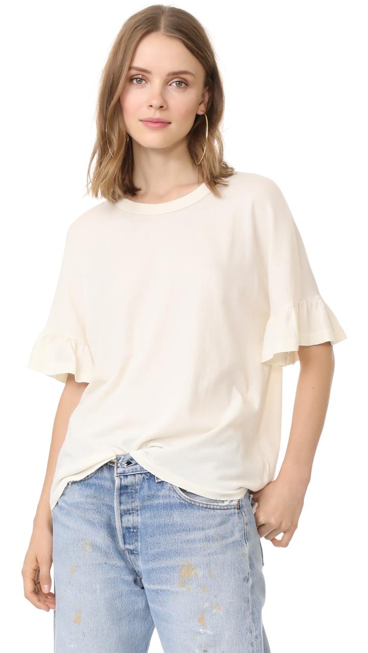 The Great The Ruffle Sleeve Tee