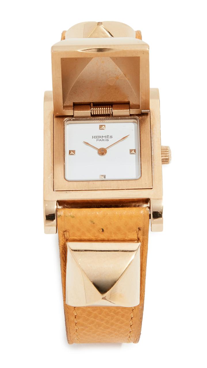 What Goes Around Comes Around Hermes Yellow Epsom Medor Watch 23mm