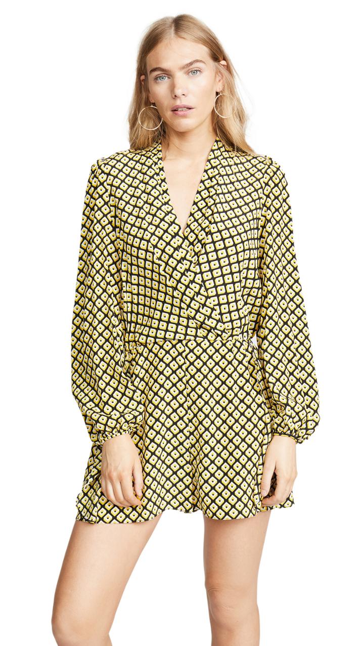 Diane Von Furstenberg Crossover Romper
