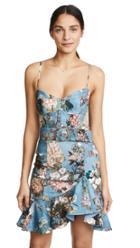 Nicholas Arielle Floral Frill Mini Dress