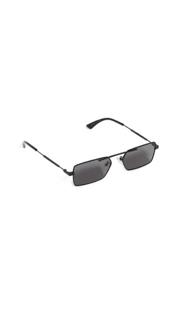 Mcq Alexander Mcqueen Narrow Metal Rectangular Sunglasses