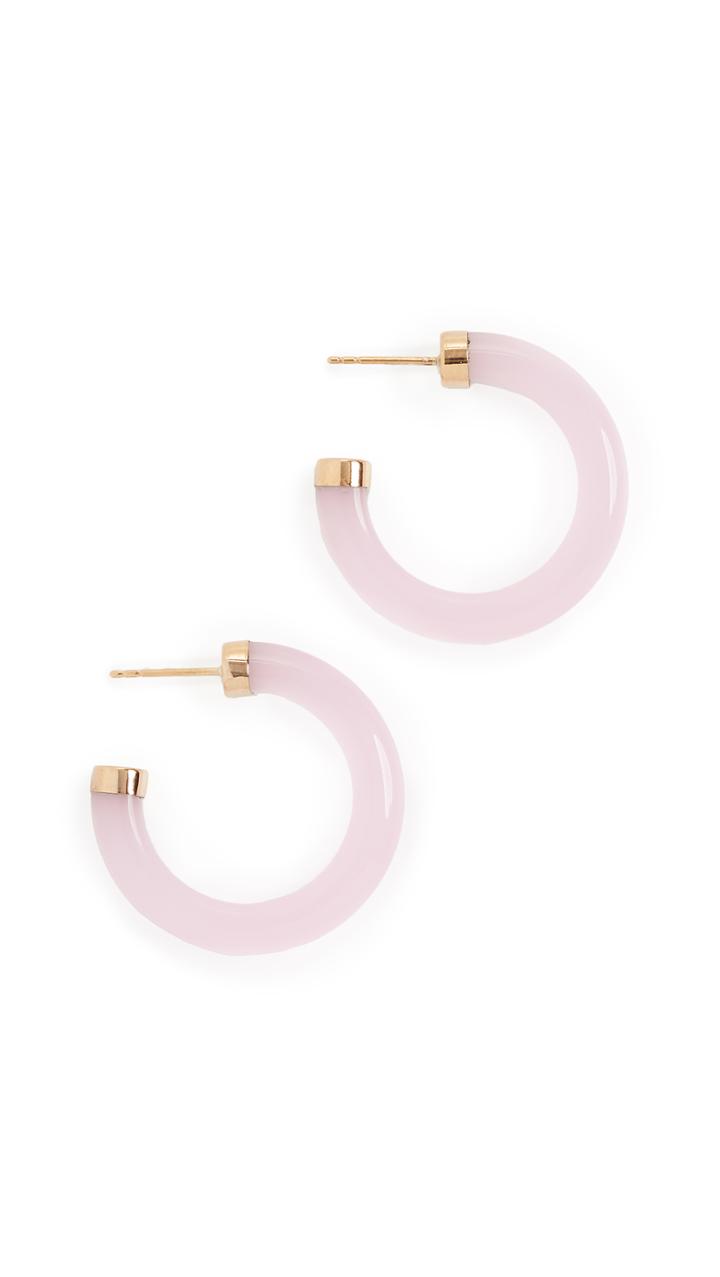 Loren Stewart Stone Hoop Earrings