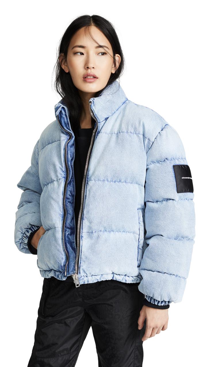 Denim X Alexander Wang Puffer Jacket
