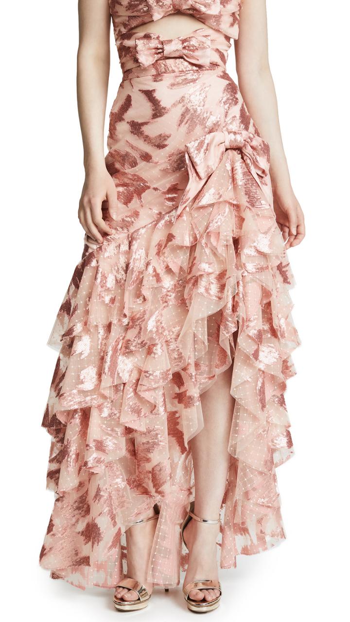 Rodarte Ruffled Skirt With Bow Detail