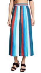 Stella Jean Striped Midi Skirt