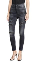 Unravel Project Multizip Skinny Jeans