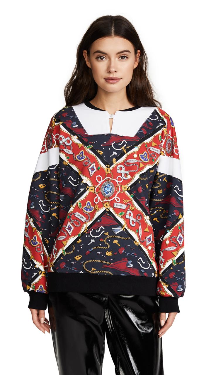 Opening Ceremony Reversible Sorority Scarf Sweatshirt