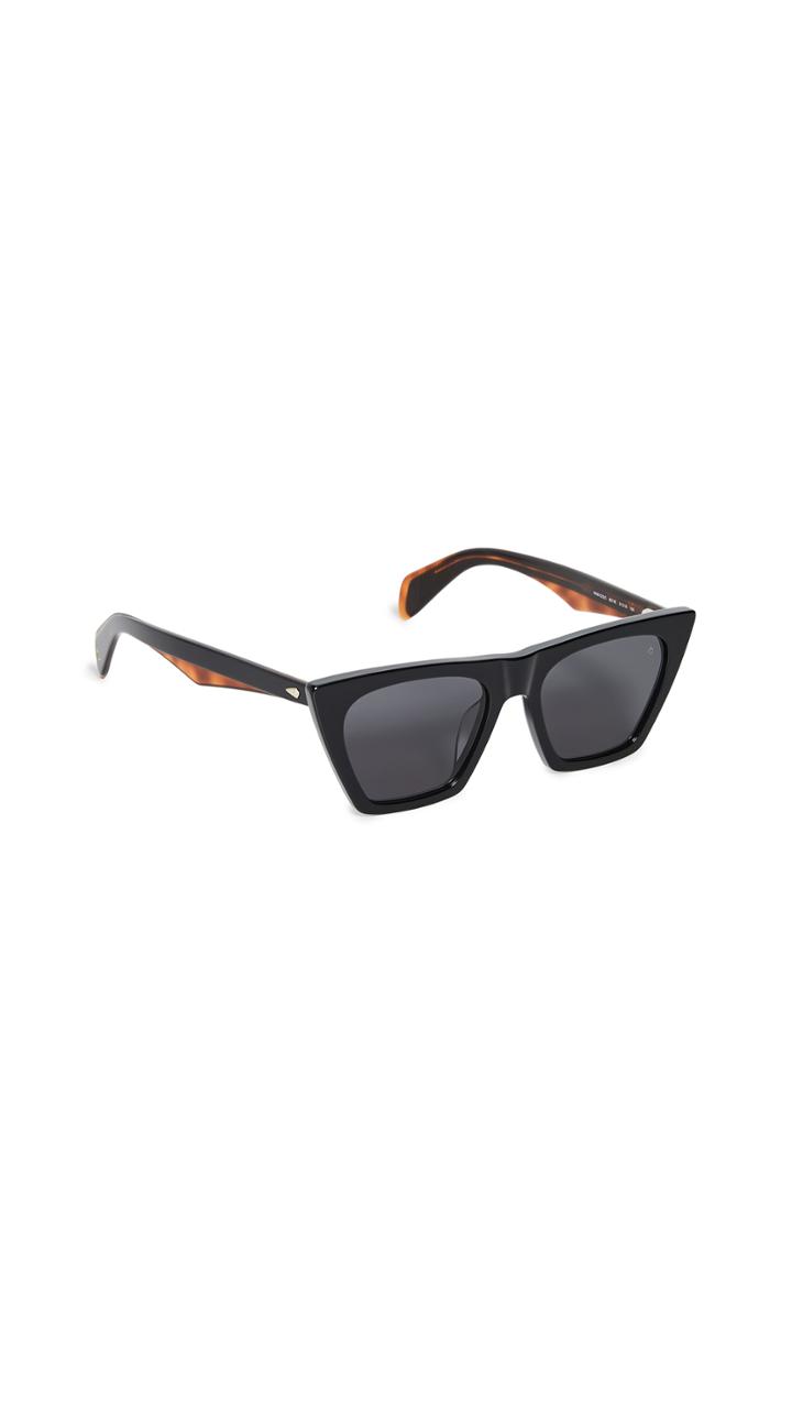Rag Bone Angled Acetate Sunglasses